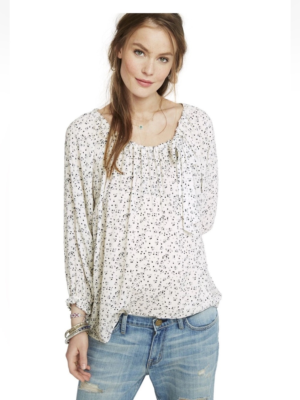 Maternity / Letita Small Hatch Floral Blouse small maternity